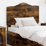 vidaXL Tête de lit avec tête de lit Chêne fumé 90 cm Bois d'ingénierie