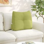 vidaXL Coussin de Dos Vert clair 60 x 24 x 50 cm tissu