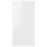 vidaXL Étagères cube murales 2 Pièces blanc brillant bois d'ingénierie