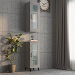 vidaXL Armoire murale suspendue Sonoma gris 34 5x34x90 cm