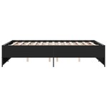 vidaXL Cadre de lit sans matelas noir 135x190 cm