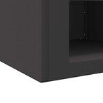 vidaXL Braise Noir 50 x 50 x 40 cm Acier