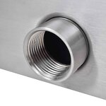 Lame d'eau rectangulaire à LED 45 cm en acier inoxydable pour piscine