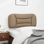 vidaXL Coussin de tête de lit Hvar cappuccino 80 cm similicuir