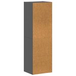 vidaXL Bibliothèque/Meuble TV Gris brillant Bois d’ingénierie