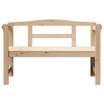 Banc d'extérieur vidaXL 119x76x44 cm en bois de pin massif