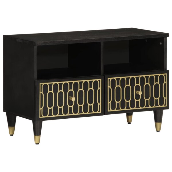 vidaXL Meuble TV 70x33x46 cm Bois massif de manguier