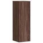 vidaXL Support pour plantes chêne brun 33x33x100 cm bois d'ingénierie