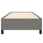 vidaXL Cadre de lit sans matelas gris foncé 100x200 cm tissu