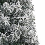 vidaXL Sapin de Noël mince avec support et flocon de neige 270 cm PVC