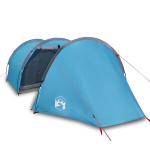 vidaXL Tente de camping tunnel 4 personnes bleu imperméable