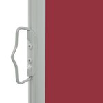 vidaXL Auvent latéral rétractable de patio 140 x 300 cm Rouge