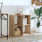 vidaXL Bibliothèque chêne artisanal 68 5x32x68 5 cm bois d'ingénierie