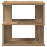 Table d'appoint vidaXL en chêne 40x40x40 cm en bois d'ingénierie