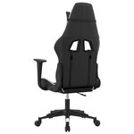 vidaXL Chaise de jeu de massage Noir et blanc Similicuir