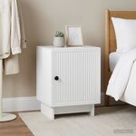 vidaXL Cabinet de chevet 2 pc Blanc 43 x 34 5 x 50 cm