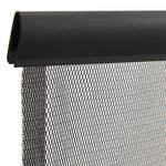 vidaXL Moustiquaire de porte rideau en maille 10 Pièces Noir 240x240 cm