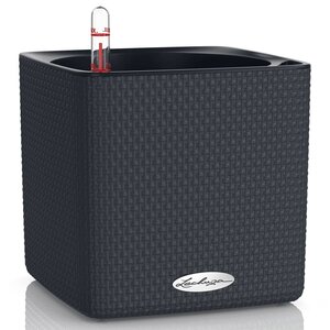 Lechuza jardinière de table cube color 16 all-in-one anthracite