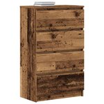vidaXL Buffet vieux bois 60x35x98 5 cm bois d'ingénierie