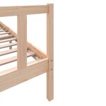 vidaXL Cadre de lit sans matelas bois massif 200x200 cm