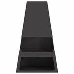 vidaXL Braise Noir 60 x 35 x 100 cm Acier laminé à froid