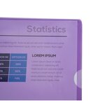 Etui Carton De 100 Pochettes Coin Pvc Lisse Haute Résistance 13/100e - A4 - Violet - Exacompta