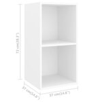 vidaXL Ensemble de meubles TV 4 Pièces Blanc Bois d'ingénierie