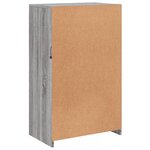 vidaXL Armoire latérale et lumières LED sonoma gris bois d'ingénierie