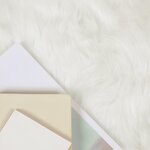 vidaXL Tapis en fausse Tafalla Blanc 120 x 170 cm Polyester