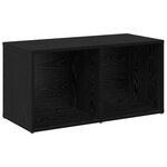vidaXL Ensemble meuble TV 2 Pièces Chêne noir Bois d'ingénierie