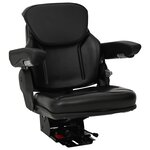 vidaXL Siège de tracteur avec suspension Noir 60 x 58 x 72 cm