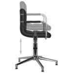 vidaXL Chaise de bureau pivotante Noir Similicuir