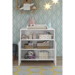 Lit 70 x 140 cm + commode à langer Niko - Blanc - TREND TEAM