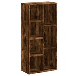 vidaXL Bibliothèque chêne fumé 50x25x105 cm bois d'ingénierie