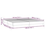 vidaXL Cadre de lit vert foncé 200x200 cm velours