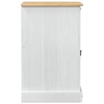 vidaXL Cabinet HiFi Blanc 60 x 50 x 82 cm Pin massif