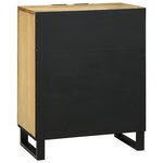 vidaXL Buffet Naturel 60 x 33 5 x 75 cm Bois de mangue massif