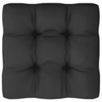 vidaXL Canapé d'angle de jardin coussins anthracite Bois de pin massif