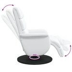 vidaXL Fauteuil inclinable Blanc 98 x 71 x 106 cm PU