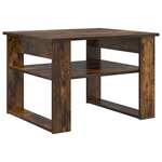 vidaXL Table basse Chêne fumé 64 x 54 x 44 cm Bois d'ingénierie