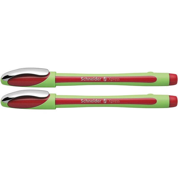 Lot de 2 Feutres Fineliner Xpress Pointe Fine Rouge SCHNEIDER