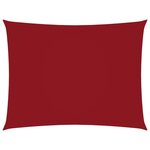 vidaXL Voile de parasol Tissu Oxford rectangulaire 2 5x3 m Rouge