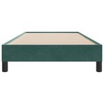 vidaXL Cadre de lit sans matelas vert foncé 90x220 cm velours