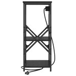 vidaXL Cabinet de chevet Chêne noir 41 x 31 x 76 cm Bois d'ingénierie