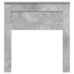 vidaXL Tête de lit Gris béton 100 cm Bois d'ingénierie