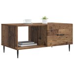 vidaXL Table basse Bois ancien 90 x 50 x 40 cm Bois d'ingénierie