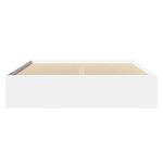 vidaXL Cadre de lit sans matelas blanc 160x200 cm bois d'ingénierie