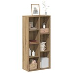 vidaXL Bibliothèque chêne artisanal 50x25x105 cm bois d'ingénierie