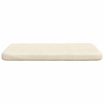 vidaXL Coussins de siège 4 Pièces Crème 40 x 40 x 3 cm