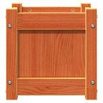 vidaXL Jardinière cire marron 31x31x31 cm bois de pin massif